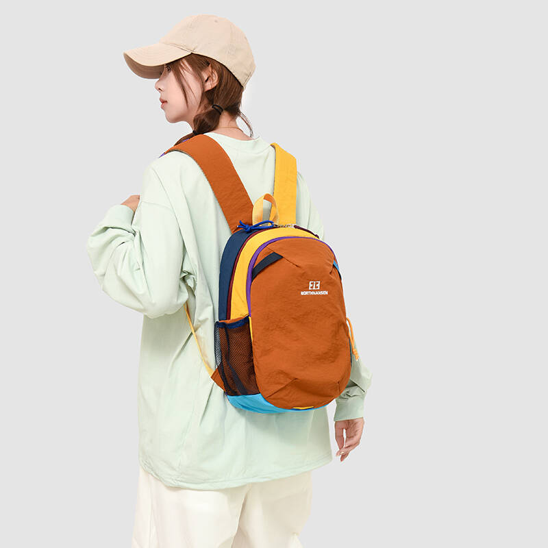 Hiking Backpack Waterproof - Neuer kleiner Wanderrucksack, leichte Tagesrucksäcke, Outdoor-Dopamin-Farbblock-Rucksack