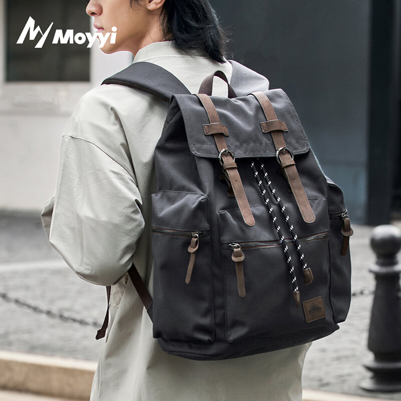 Hiking Backpack Waterproof - MOYYI 27L Großer Klapprucksack für Herren,