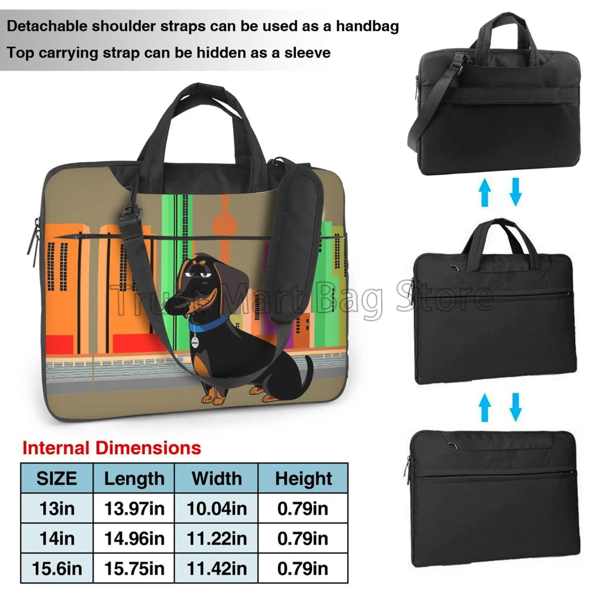 Niedliche Dackel drucken Lapto – Laptop Backpack 15.6 Bewertung und Preis