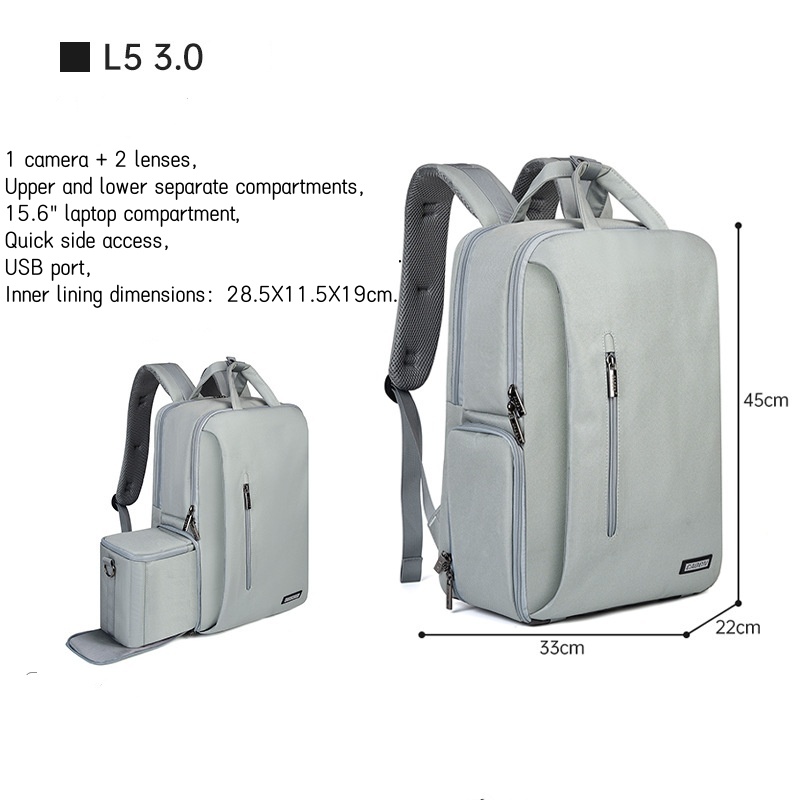 großer Kamerarucksack für DSLR – Laptop Backpack 15.6 Bewertung und Preis