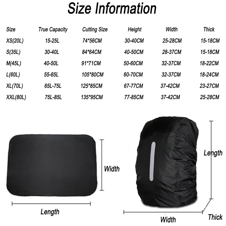 KoKossi 1Pcs 25-80L Rucksack R – Rain Cover Backpack Bewertung und Preis