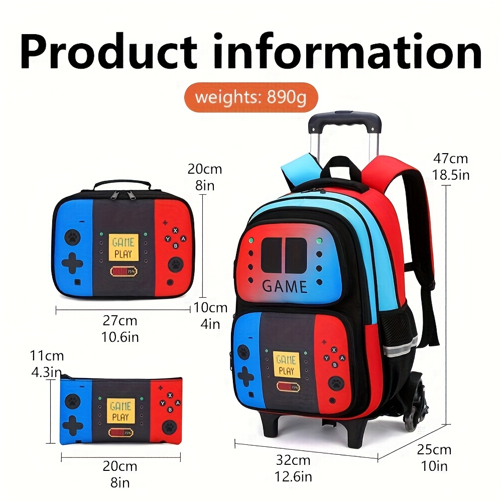 3-teiliges Kinder-Rollrucksack – School Backpack Teen Bewertung und Preis